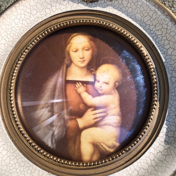 Madonna Gran Duce by Raphael oval framed print - Picture 1 of 8